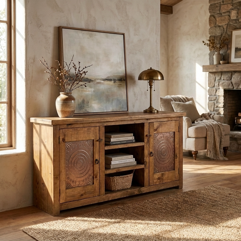 Tin TV Stand 60"