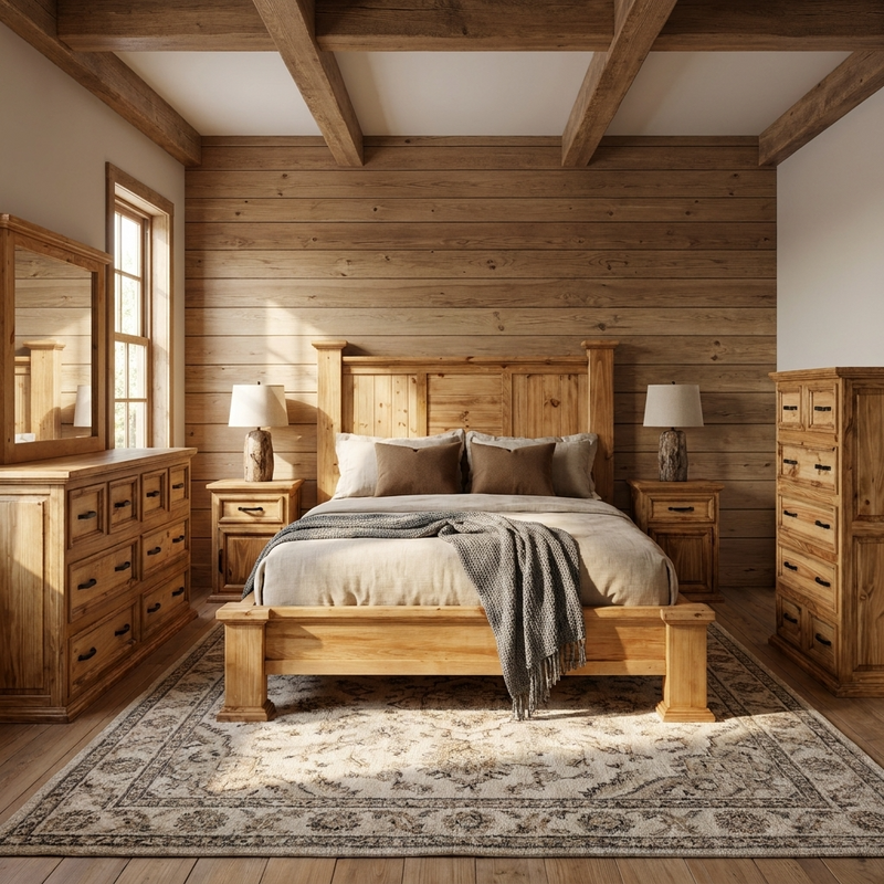 Hacienda Bedroom Bundle 6 pc Set + Free Quilt