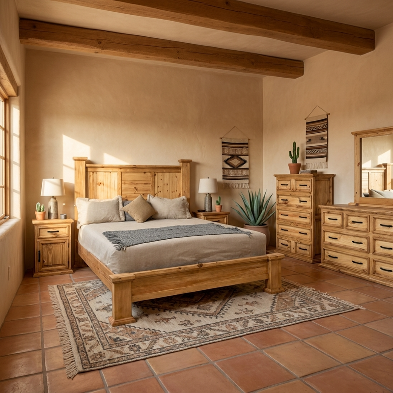 Hacienda Bedroom Bundle 6 pc Set + Free Quilt