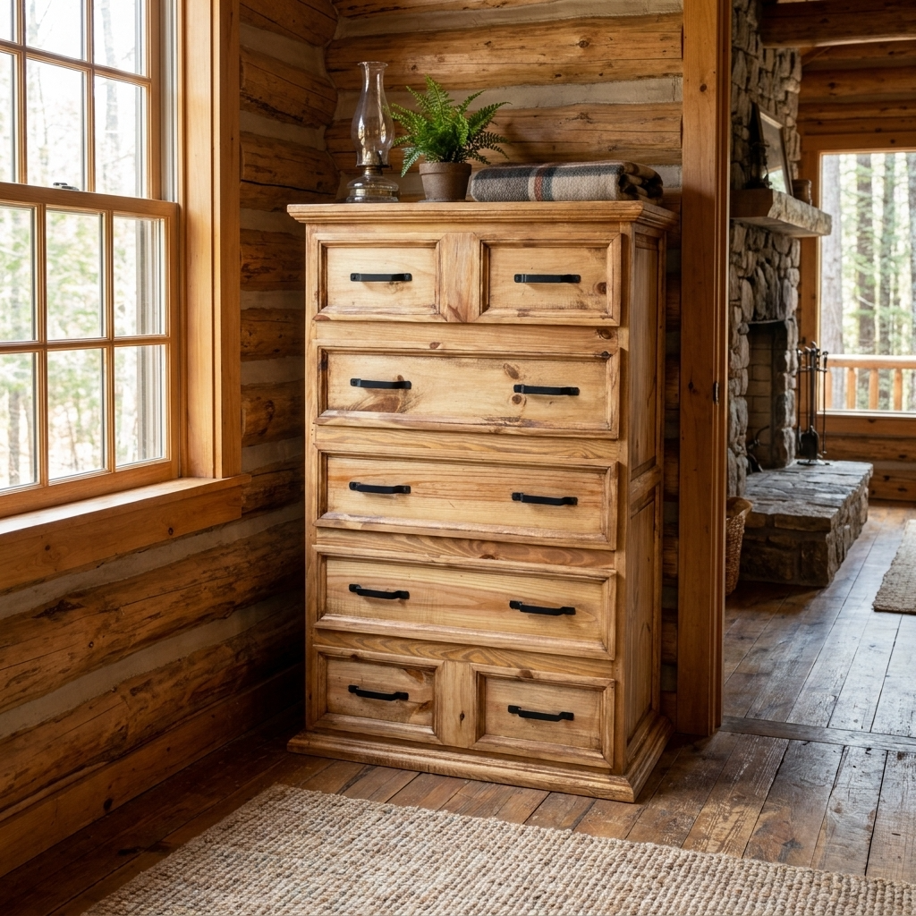 Rustic Tall Chest of Drawers – Solid Wood, Handcrafted in Mexico – Rustics for Less Rustic Tall Chest of Drawers – Solid Wood, Handcrafted in Mexico – Rustics for Less