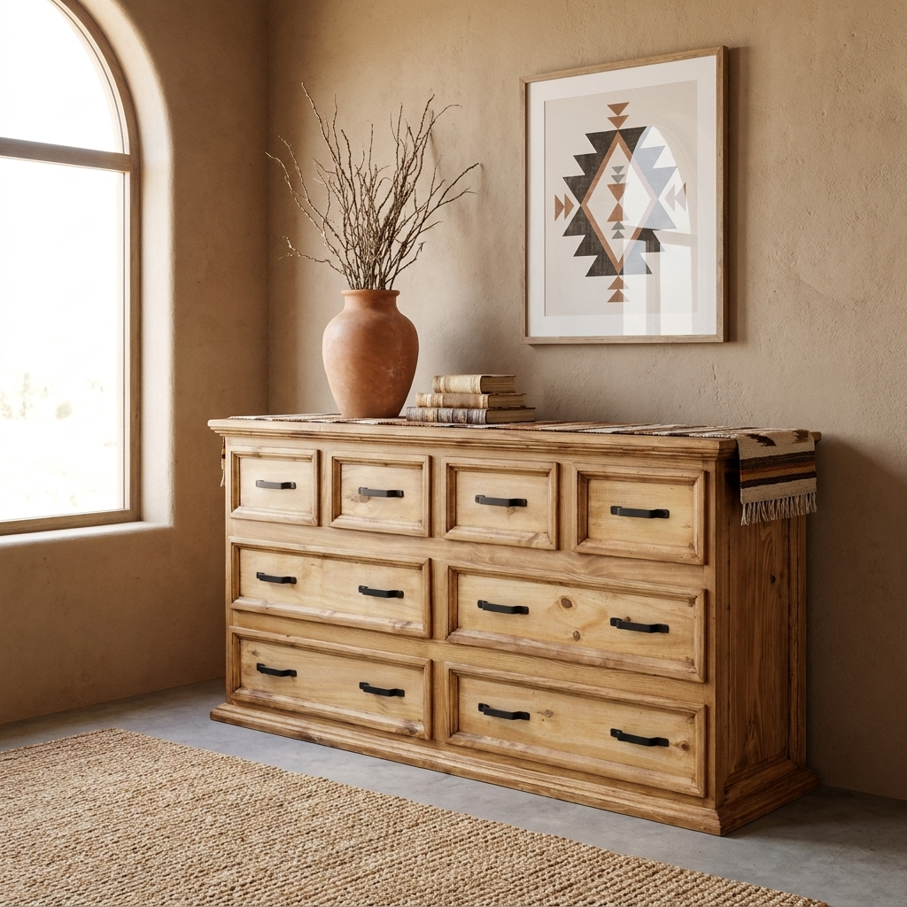 Traditional 8 Drawers Rustic Dresser Traditional 8 Drawers Rustic Dresser