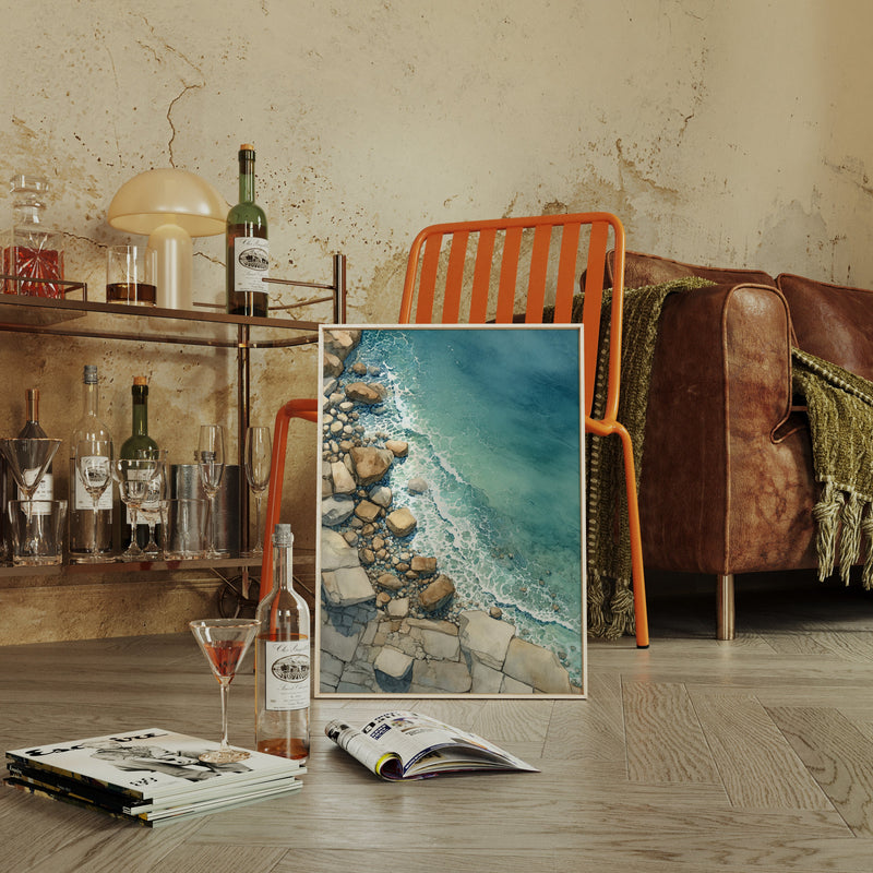 Tides Embrace Rocky Shores