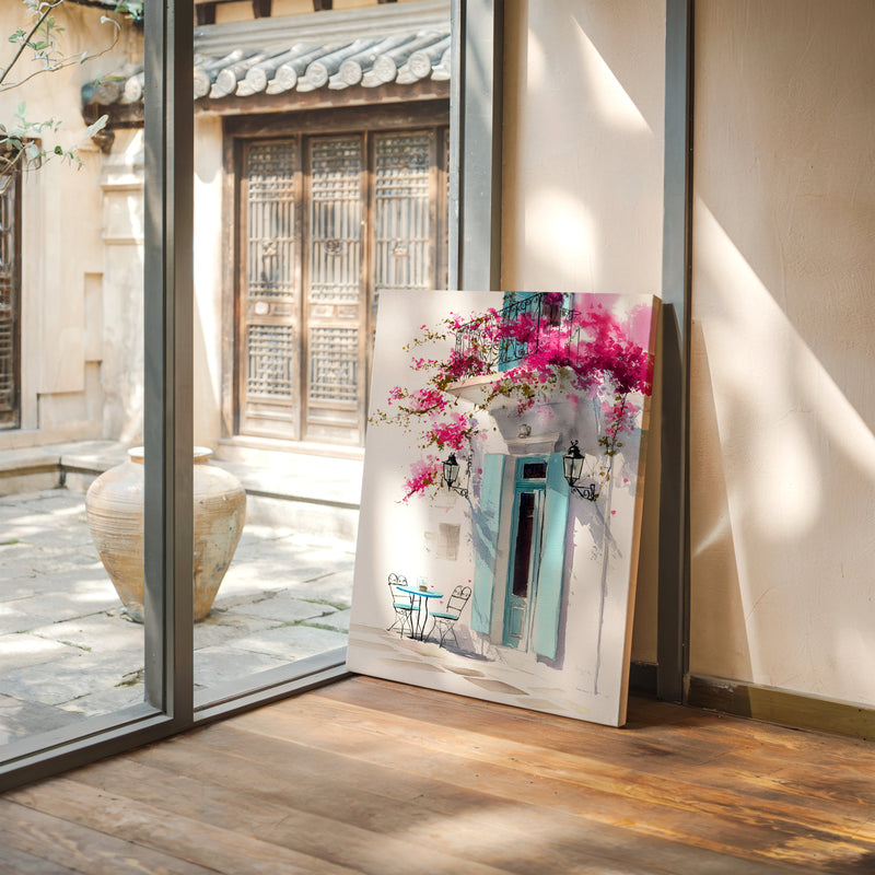 Beneath Bougainvillea's Embrace