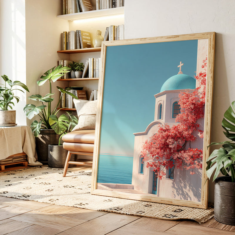 Ashore Beneath Blooming Skies