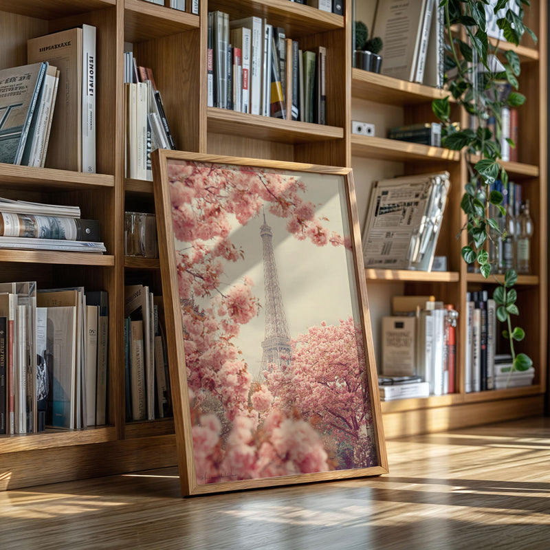 Petals Dance Beneath Parisian Skies