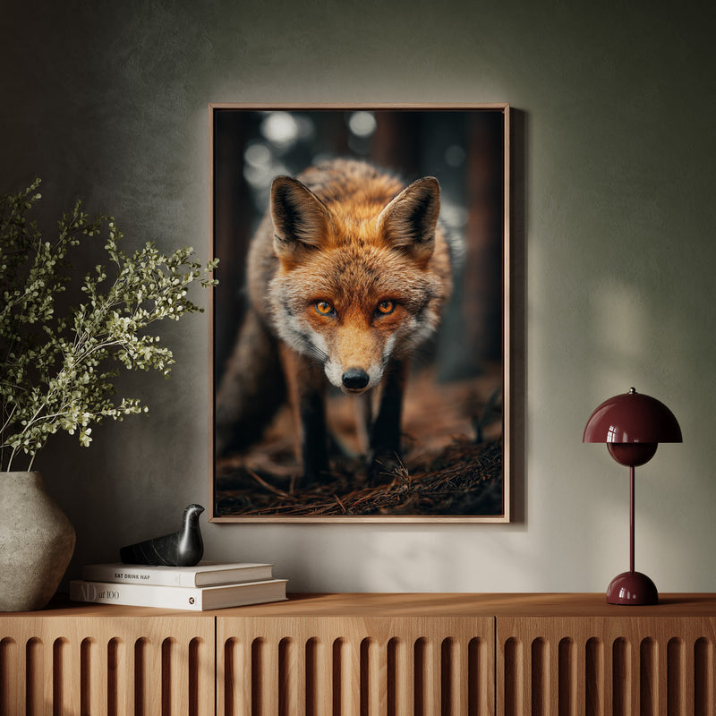 The Watcher Beneath Ancient Pines