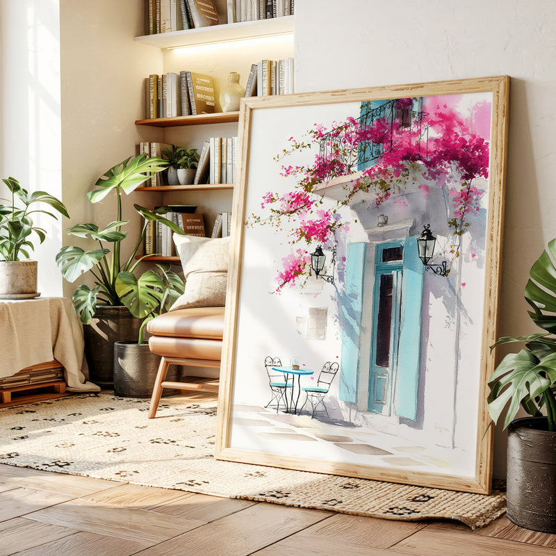 Beneath Bougainvillea's Embrace