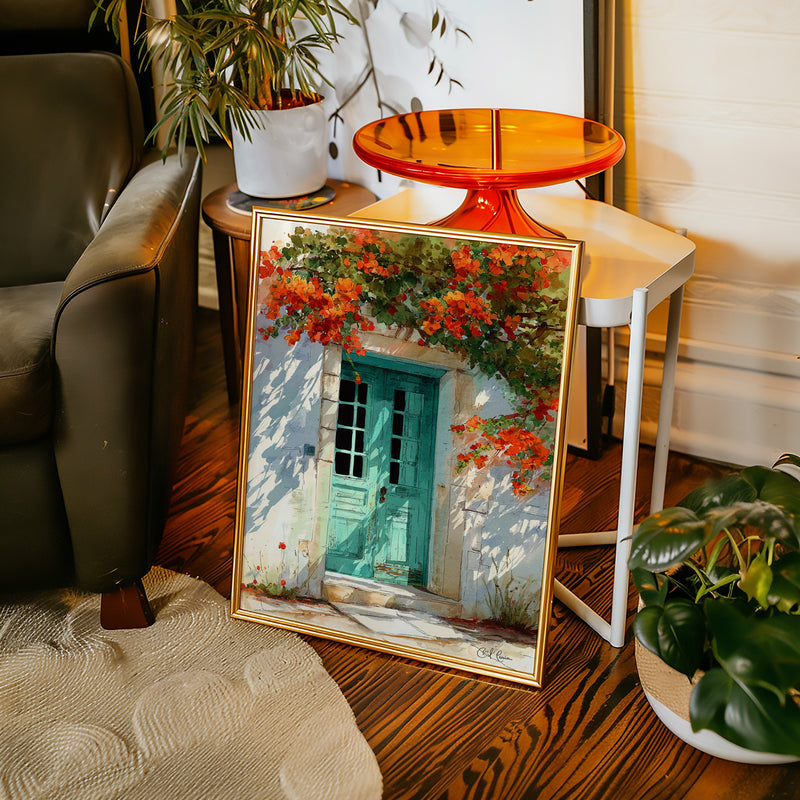 Where Bougainvillea Meets Weathered Wood