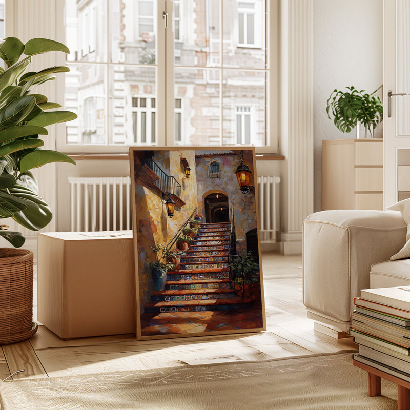 Steps Adorned in Colorful Tales