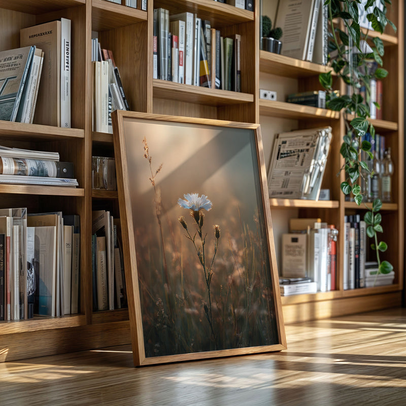 A Single Bloom In Sunrise's Embrace