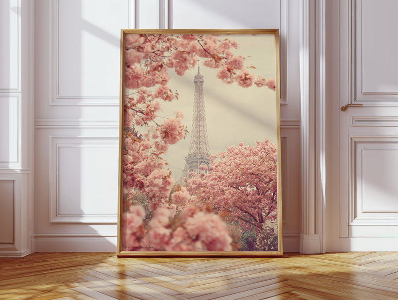 Petals Dance Beneath Parisian Skies