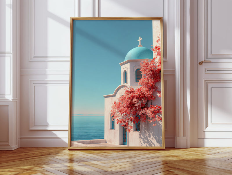 Ashore Beneath Blooming Skies