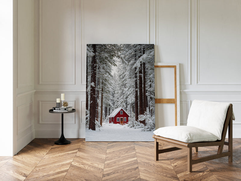 Sanctuary Beneath Snow-Covered Pines