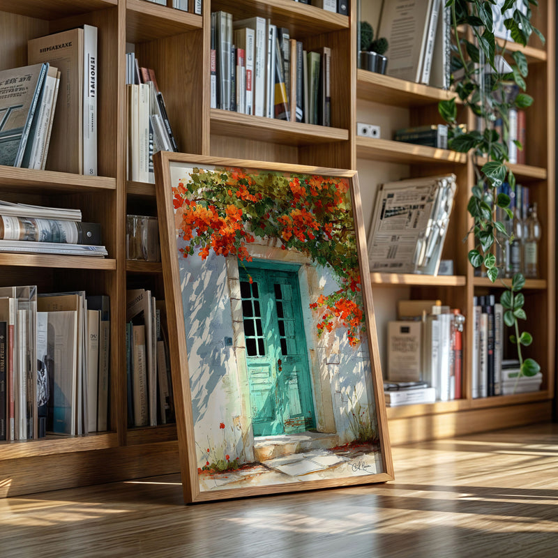 Where Bougainvillea Meets Weathered Wood
