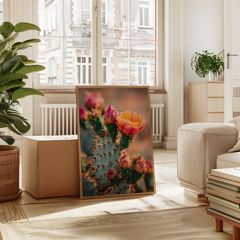 Blossoms Amidst Thorny Embrace