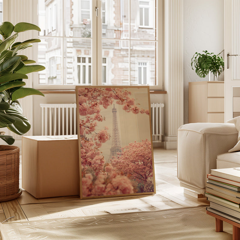 Petals Dance Beneath Parisian Skies