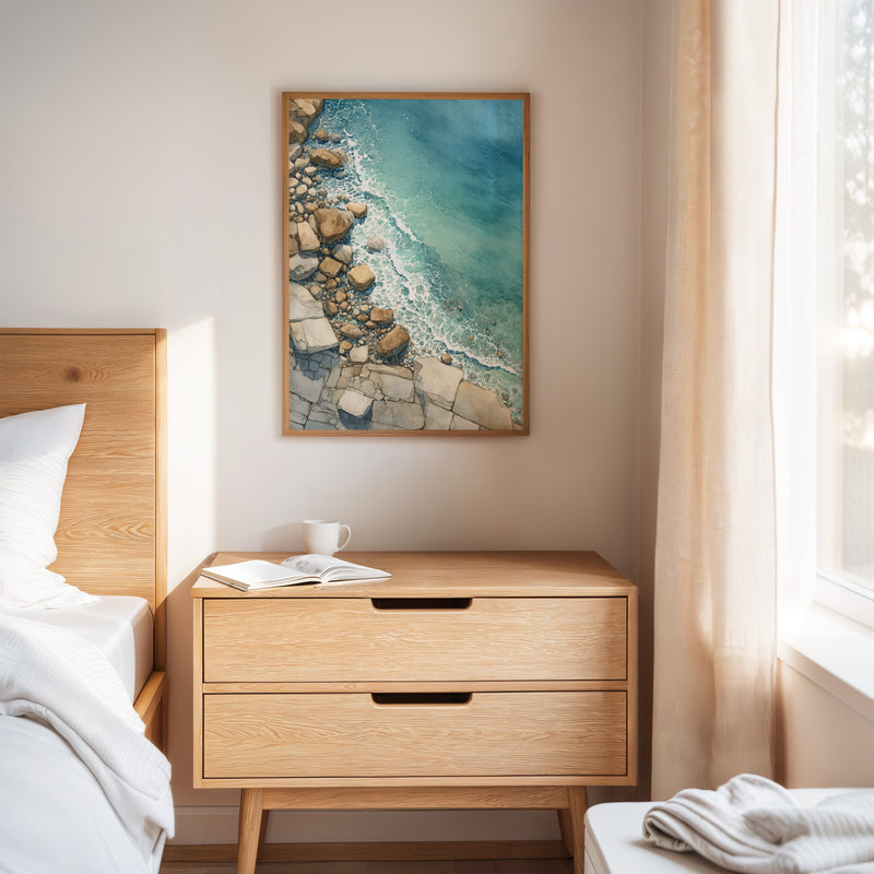 Tides Embrace Rocky Shores