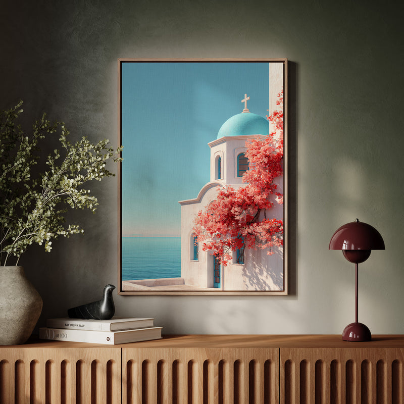 Ashore Beneath Blooming Skies