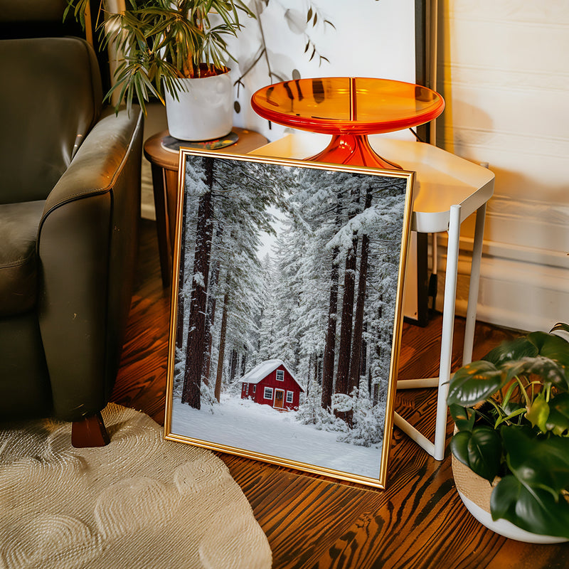 Sanctuary Beneath Snow-Covered Pines