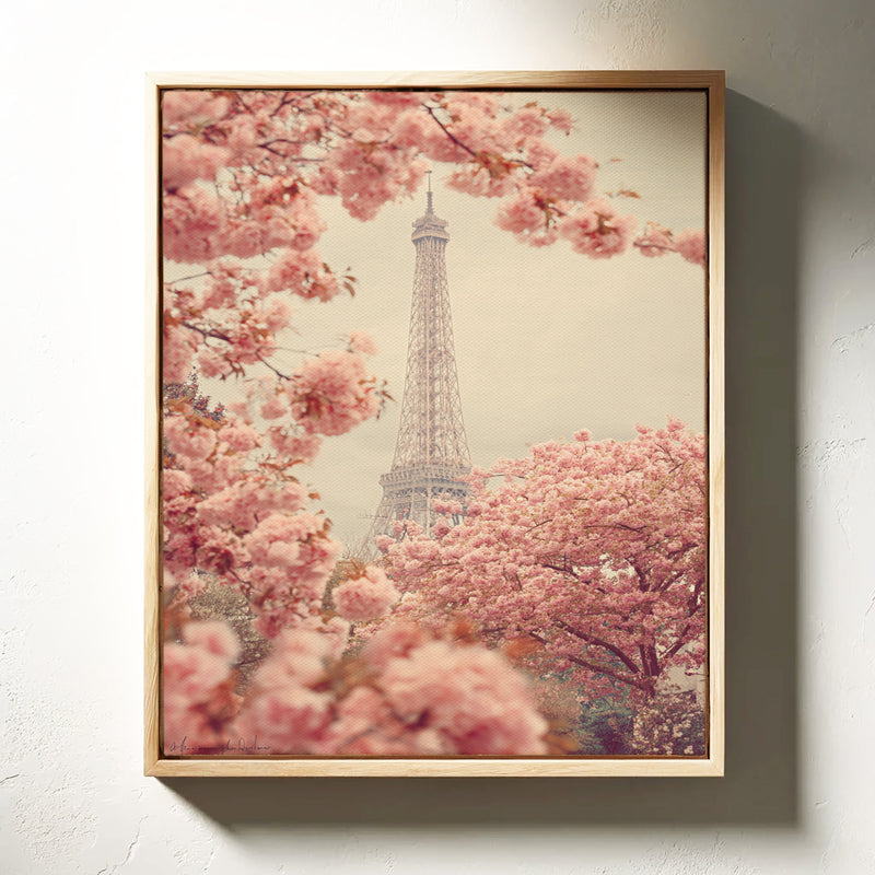 Petals Dance Beneath Parisian Skies