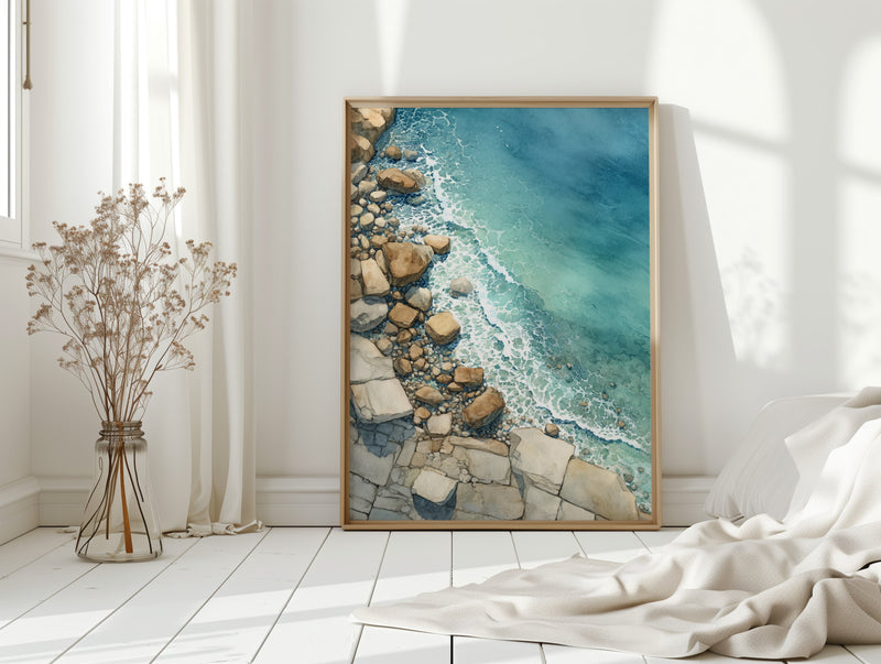 Tides Embrace Rocky Shores