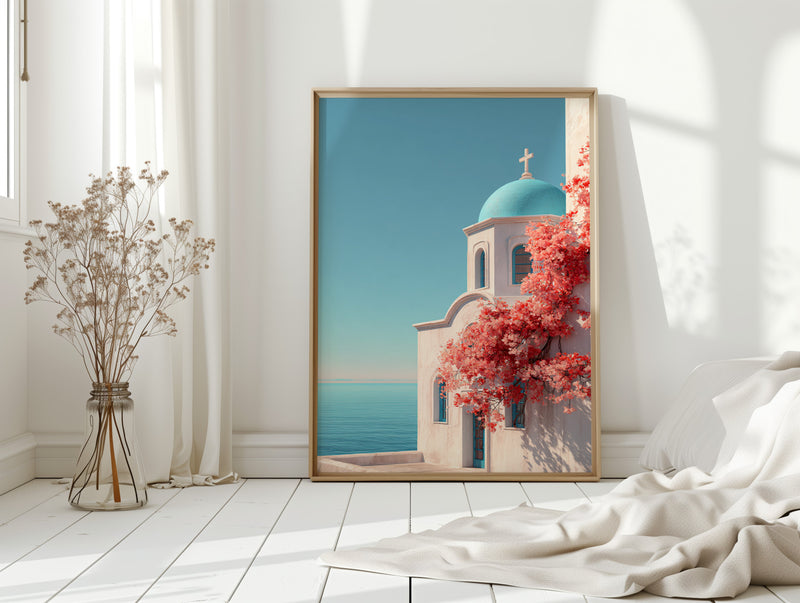 Ashore Beneath Blooming Skies