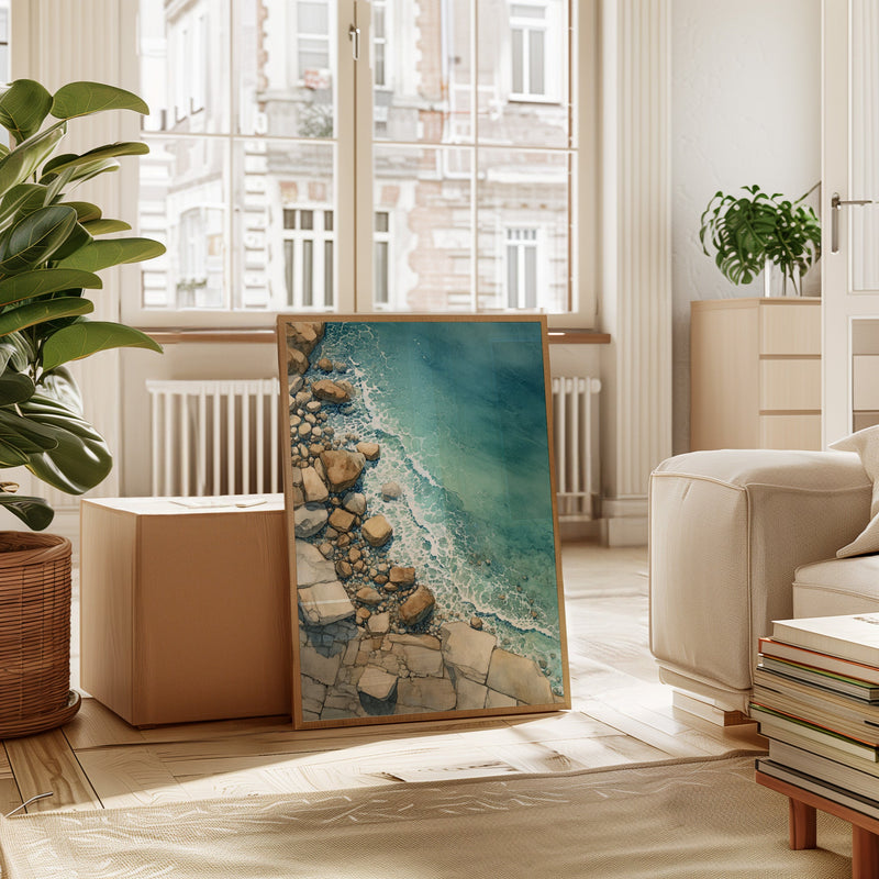 Tides Embrace Rocky Shores