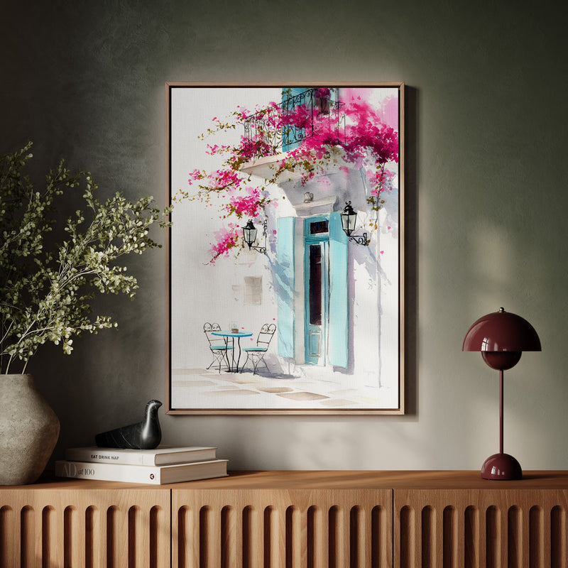 Beneath Bougainvillea's Embrace