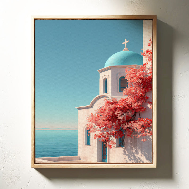 Ashore Beneath Blooming Skies