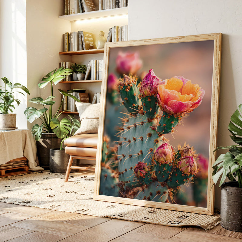 Blossoms Amidst Thorny Embrace