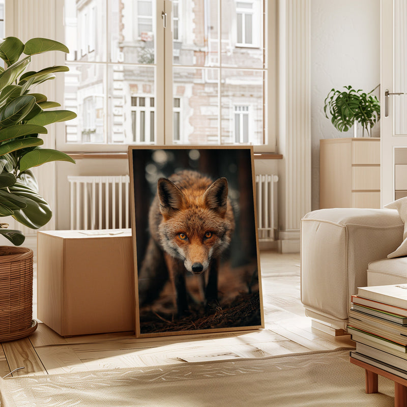 The Watcher Beneath Ancient Pines