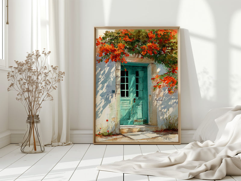 Where Bougainvillea Meets Weathered Wood