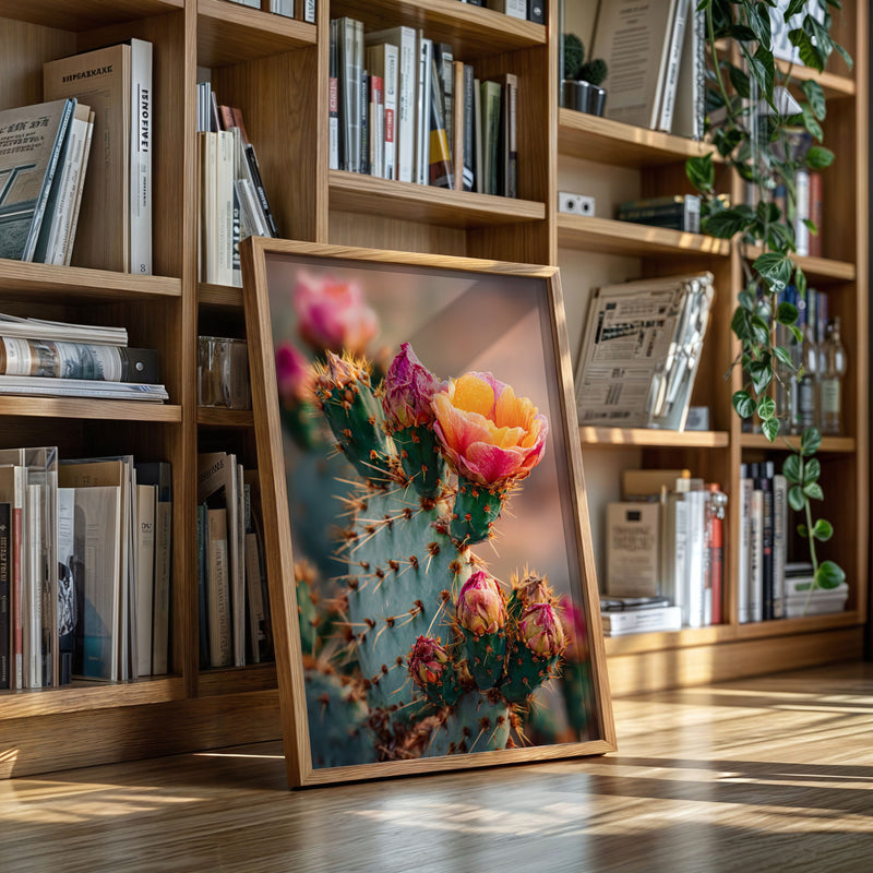 Blossoms Amidst Thorny Embrace