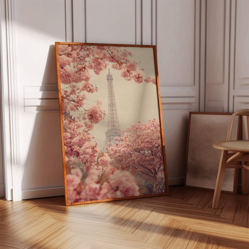 Petals Dance Beneath Parisian Skies