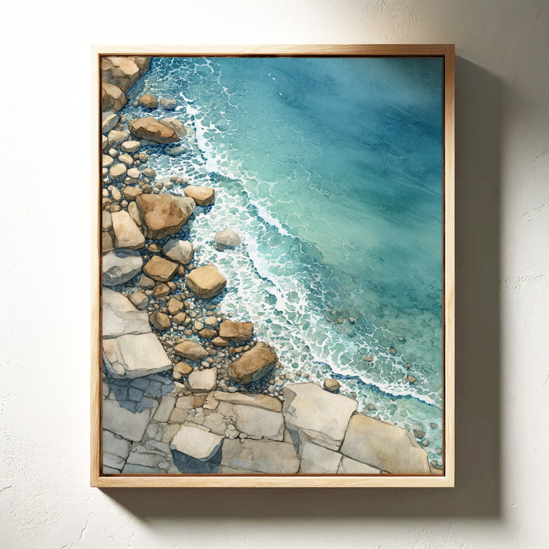 Tides Embrace Rocky Shores