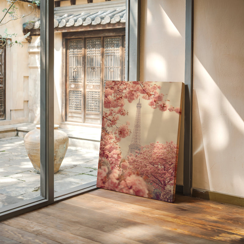 Petals Dance Beneath Parisian Skies