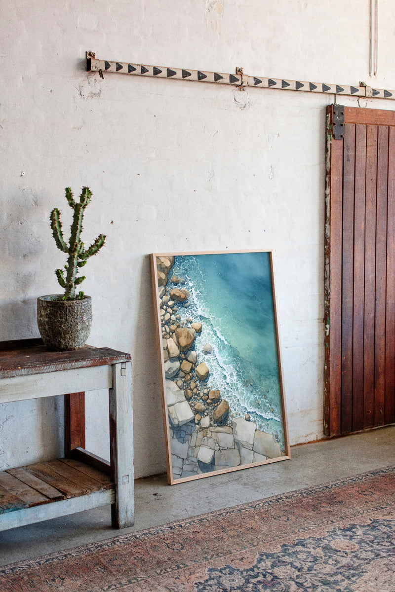 Tides Embrace Rocky Shores