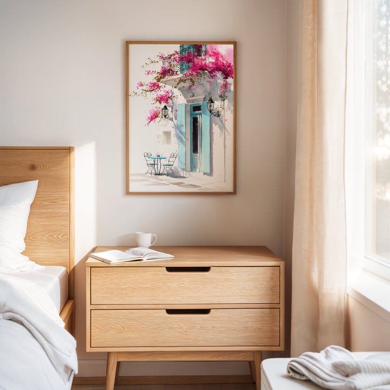 Beneath Bougainvillea's Embrace