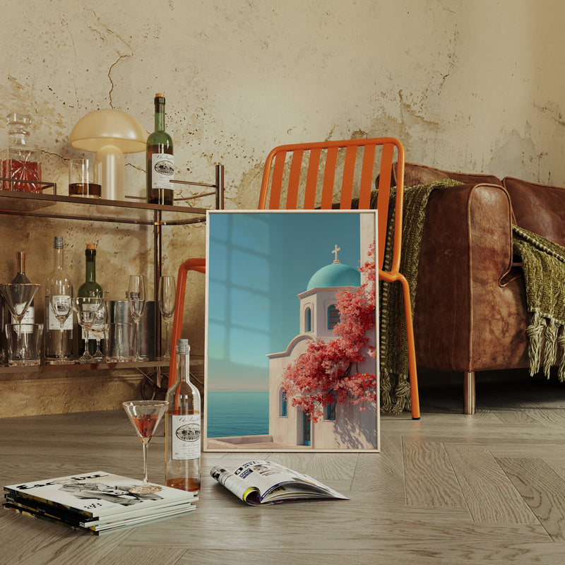 Ashore Beneath Blooming Skies