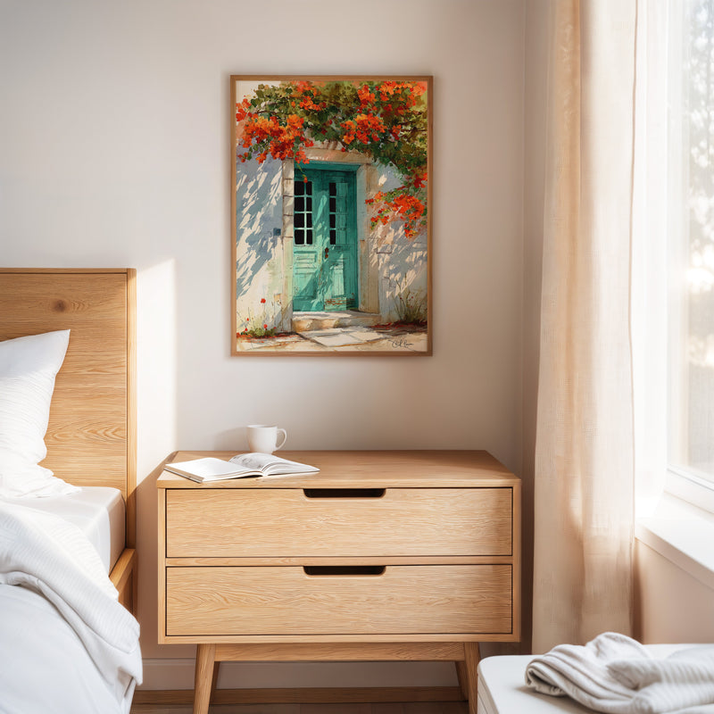 Where Bougainvillea Meets Weathered Wood