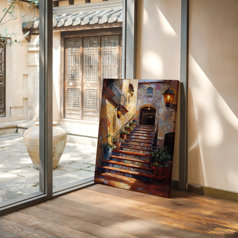 Steps Adorned in Colorful Tales