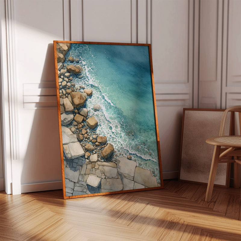 Tides Embrace Rocky Shores