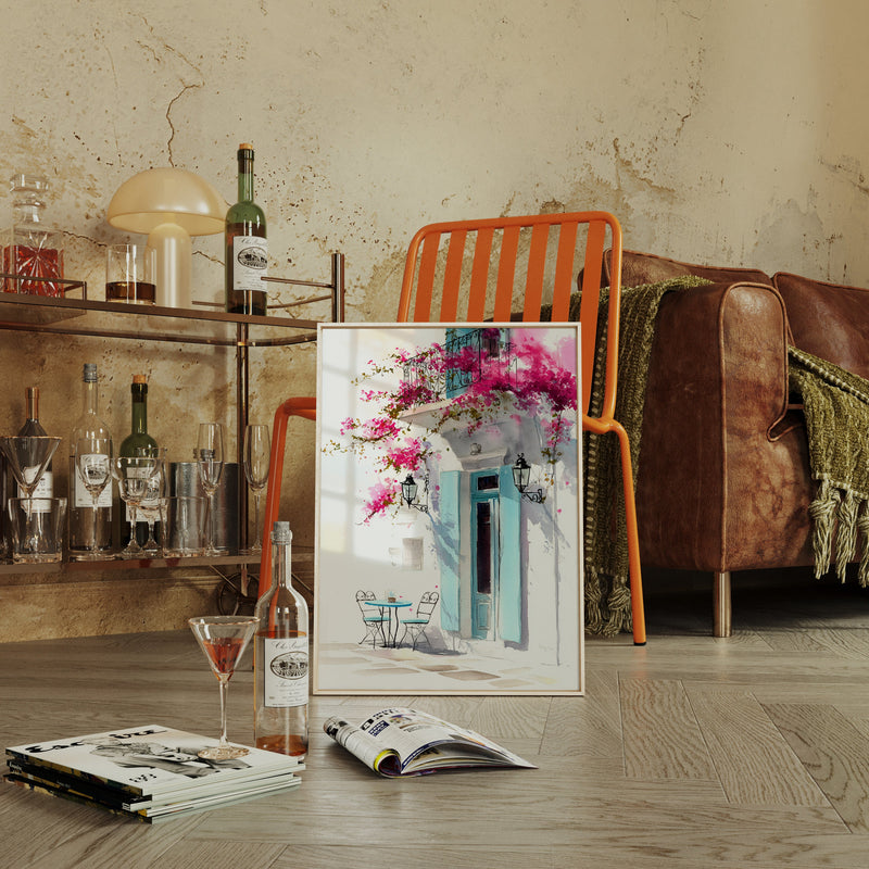 Beneath Bougainvillea's Embrace