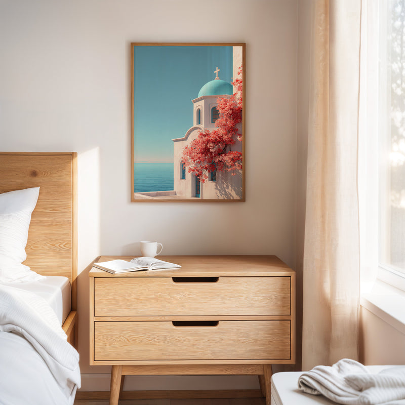 Ashore Beneath Blooming Skies