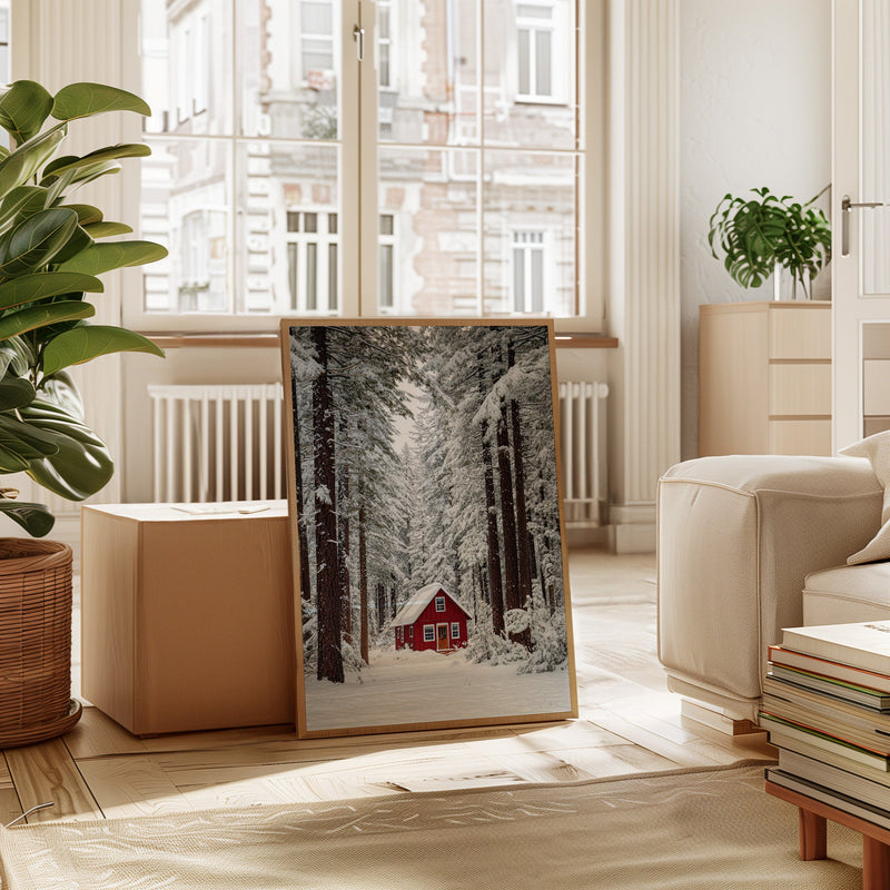 Sanctuary Beneath Snow-Covered Pines