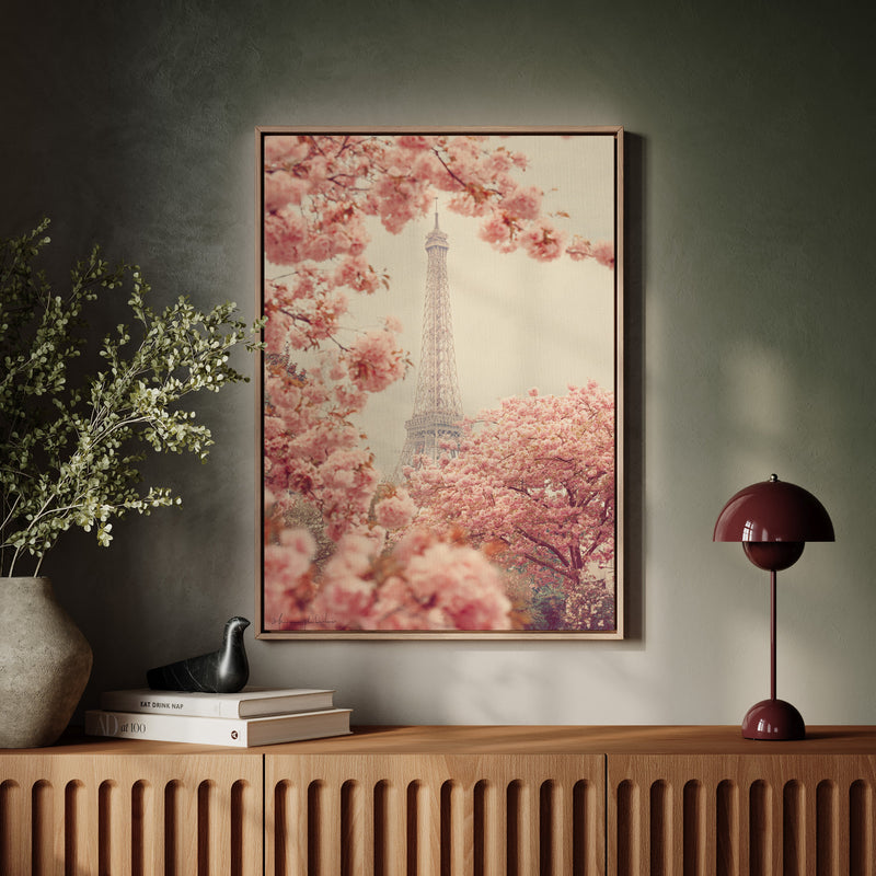 Petals Dance Beneath Parisian Skies