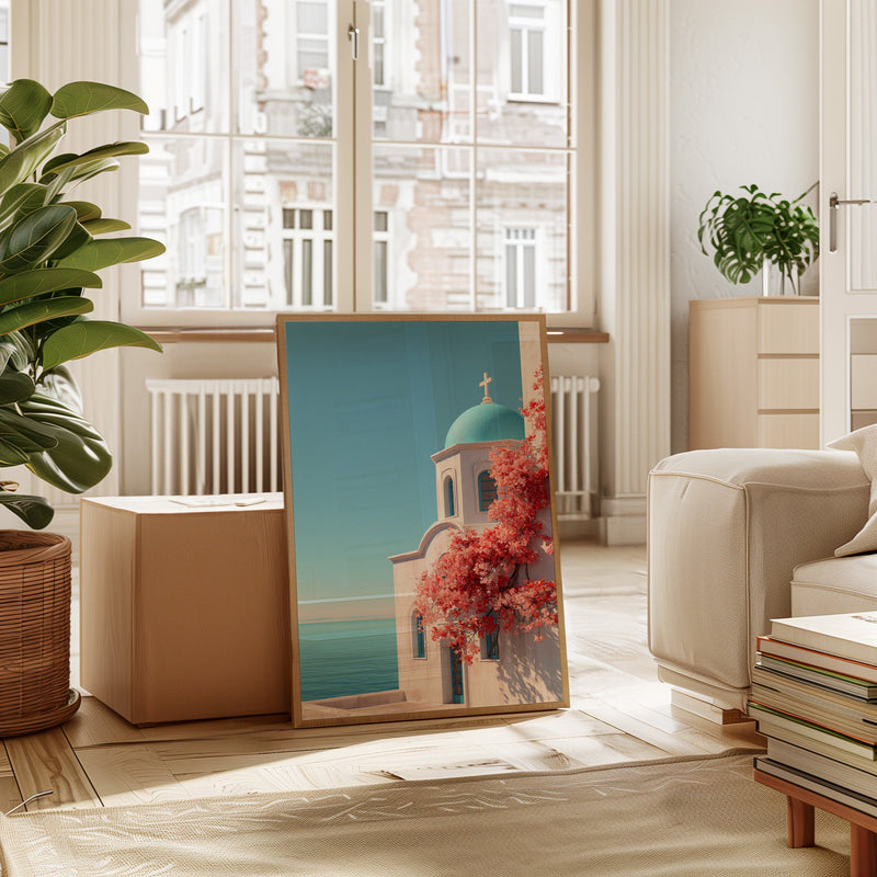 Ashore Beneath Blooming Skies