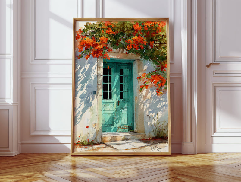 Where Bougainvillea Meets Weathered Wood