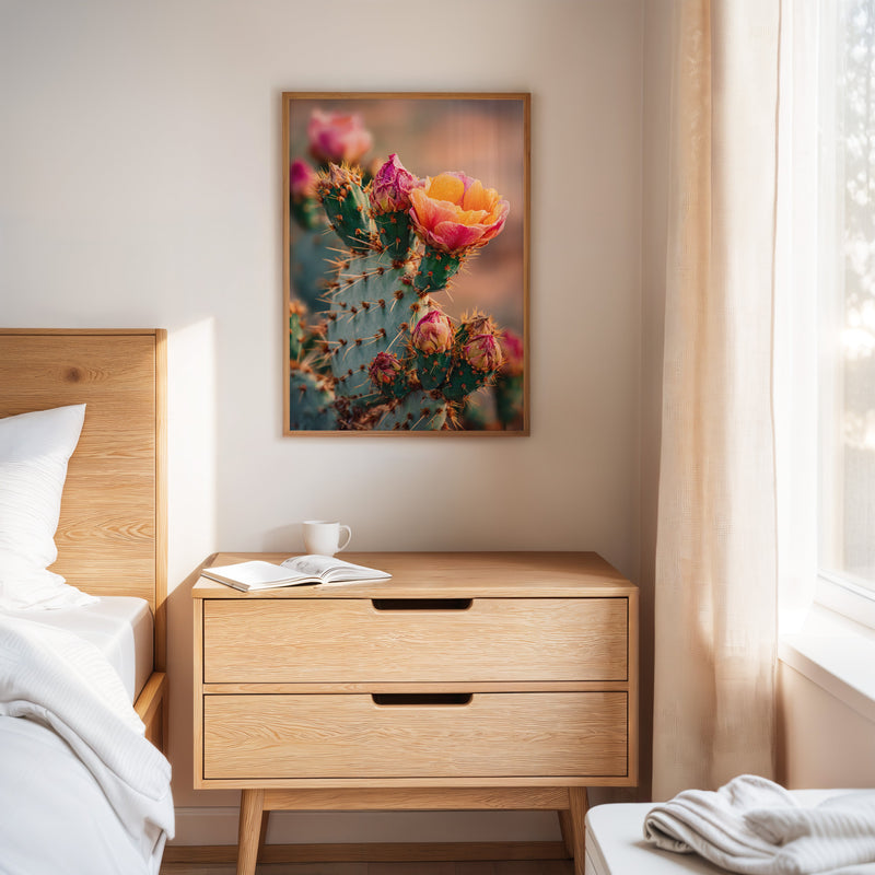 Blossoms Amidst Thorny Embrace