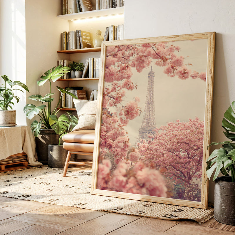 Petals Dance Beneath Parisian Skies